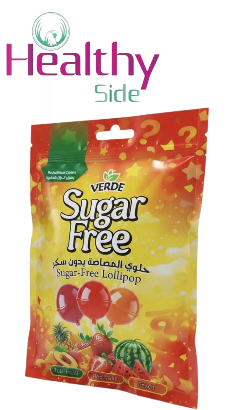 حلوى المصاصات فواكه وخوخ وفراوله